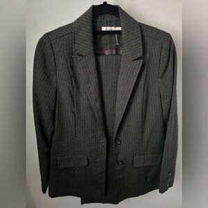 Reitmans Women's Pantsuit Size 3 - Gray Pinstripe